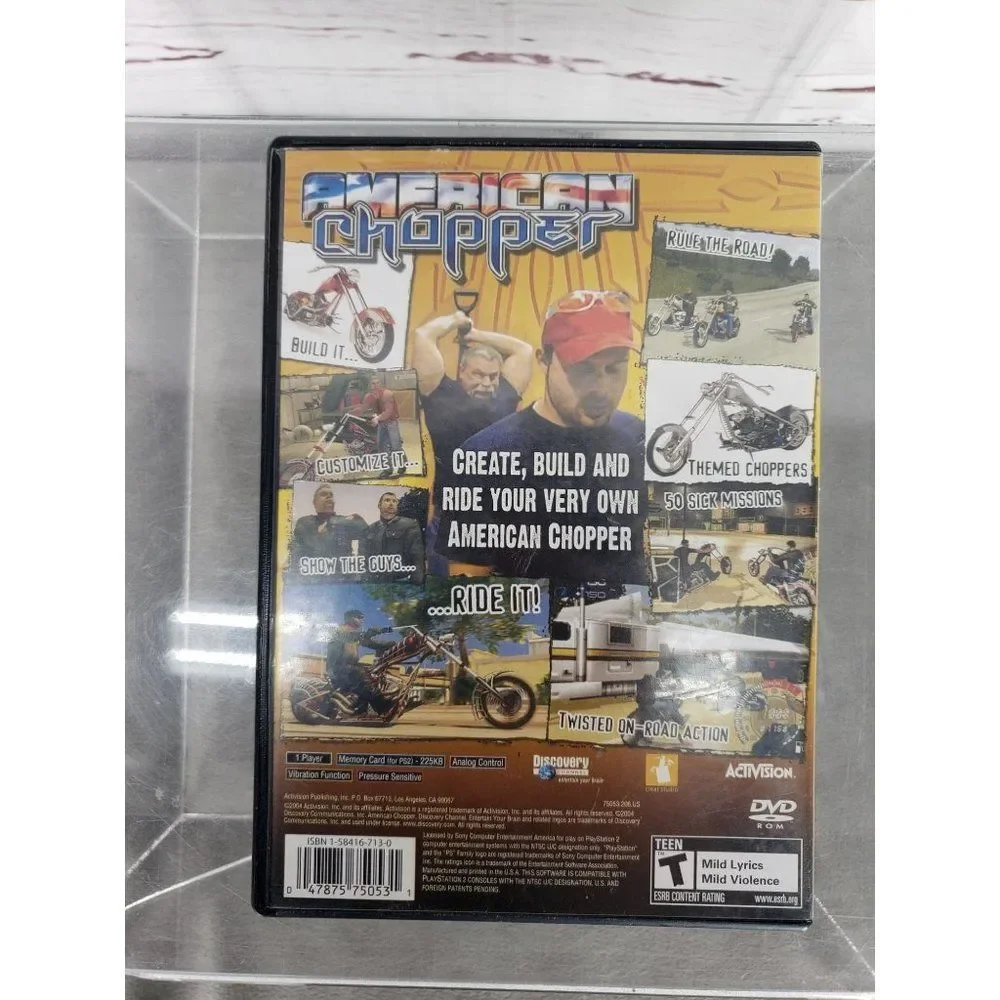American Chopper (Sony PlayStation 2 PS2,‎ 2004) Disc with Manual